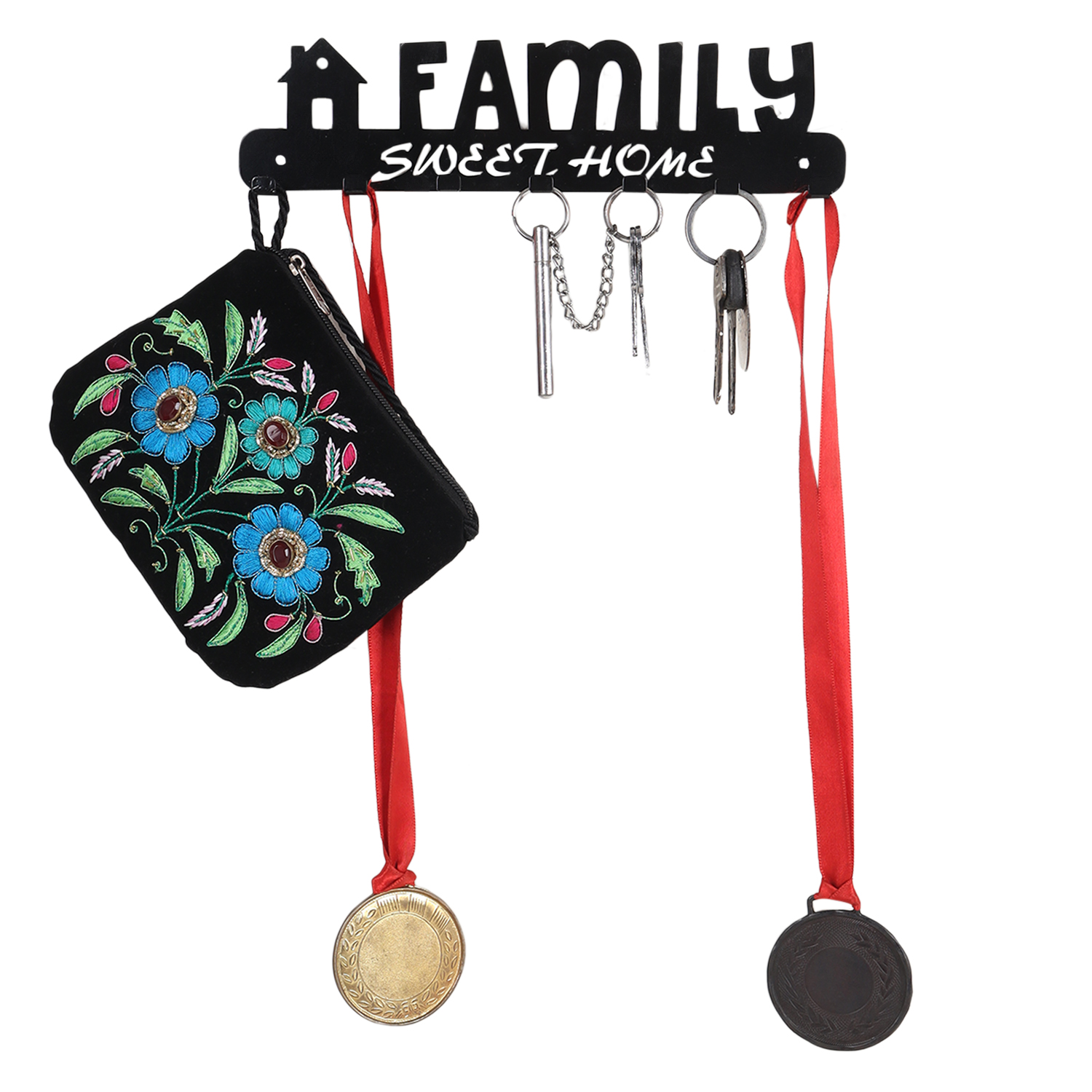 Family Sweet Home Key Holder