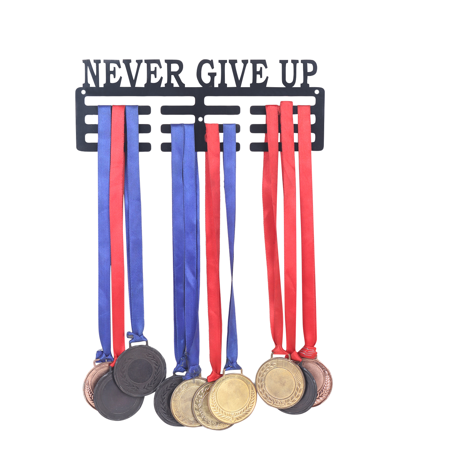 Never Give Up Medal Hanger